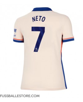 Günstige Chelsea Pedro Neto #7 Auswärtstrikot Damen 2024-25 Kurzarm